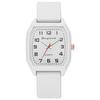 Fashion Sports Women Brand Watches Simple Rectangle Numbers Ladies Quartz Watch Casual Silicone Strap Dress Gift Wristwatches