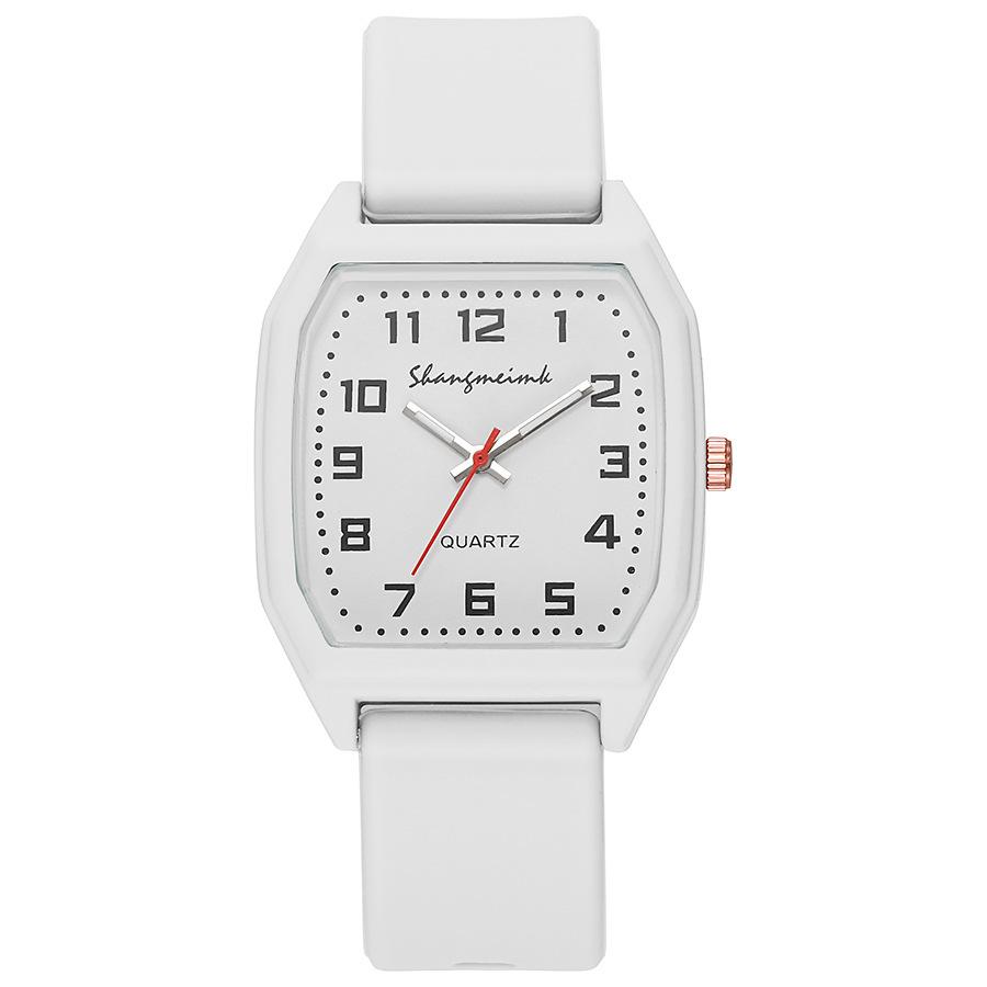 Fashion Sports Women Brand Watches Simple Rectangle Numbers Ladies Quartz Watch Casual Silicone Strap Dress Gift Wristwatches