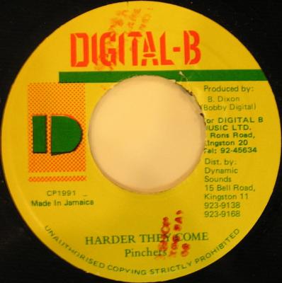 Зажим для 7-дюймовой пластинки PINCHERS Harder They Come NONE DigitalB 1991 Ямайка Регги Ска Даб Б/у