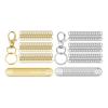 100Pcs/Set Key Chains Metal Lobster Claw Clasp with Key Rings Dog Collars Backpacks DIY Keychain