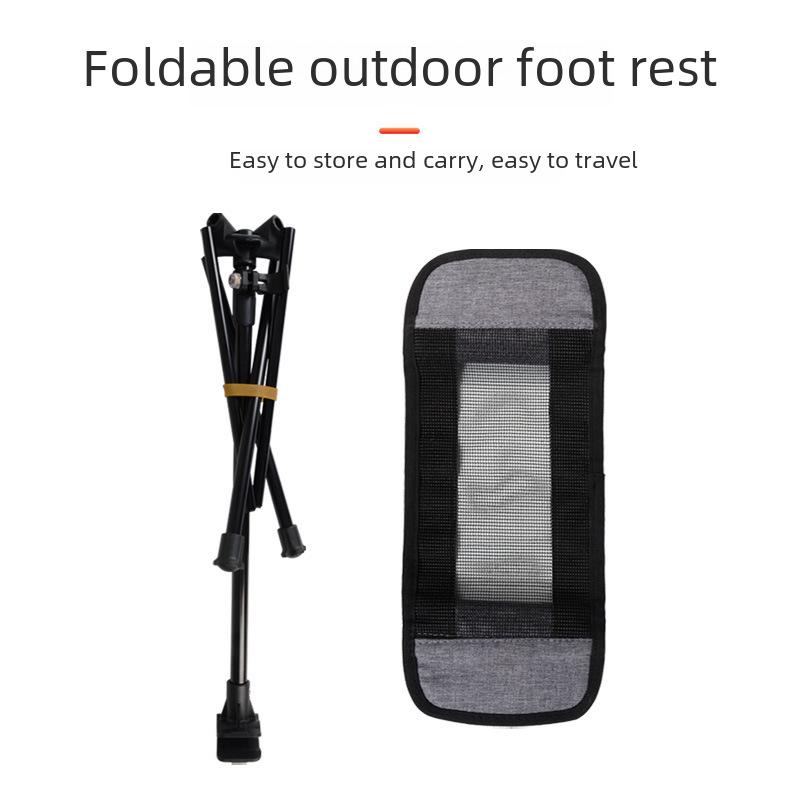 Folding Outdoor Camping Moon Chair with Footrest - Lightweight & Portable