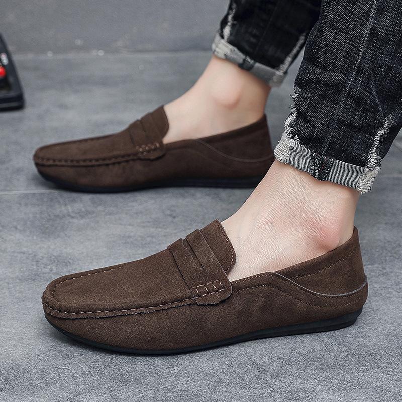 New men's trendy Doudou shoes driving one pedal lazy shoes four seasons versatile casual loafers