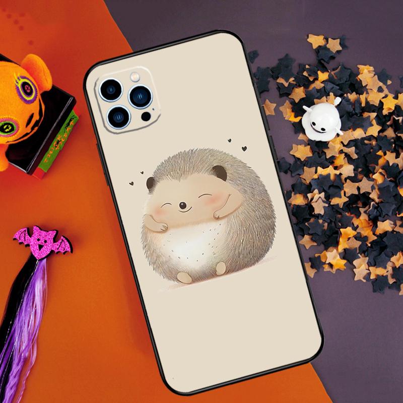 Animal Hedgehog Bumper Case For iPhone 16 15 14 Pro Max 11 12 13 Pro Max Mini XR 16e 16 15 Plus Phone Cover