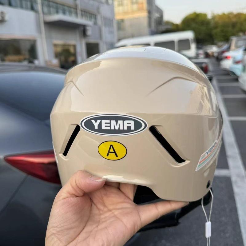 Helmet Electric Car Women's Summer Half Helmet 3C Certified Battery Motorcycle Men's Four Seasons Helmet