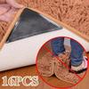 8Pcs Triangle Washable Rug Gripper Anti-Slip Reusable Rubber Mat Non Slip Patch Tape For Tile Floors Carpets Corners Pad