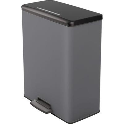 Мусорное ведро Duo Прямоугольное - DECO BIN - - 52л (26+26л) - 49 x 32 x 61 см - Антрацит