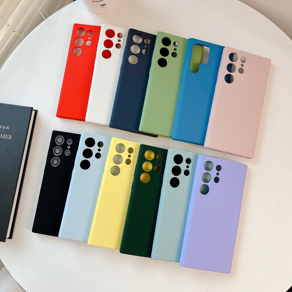 Чехол из жидкого силикона для мобильного телефона Samsung S11Ultra, однотонный, приятный для кожи, S11ultra, простой, противоударный, защитный чехол