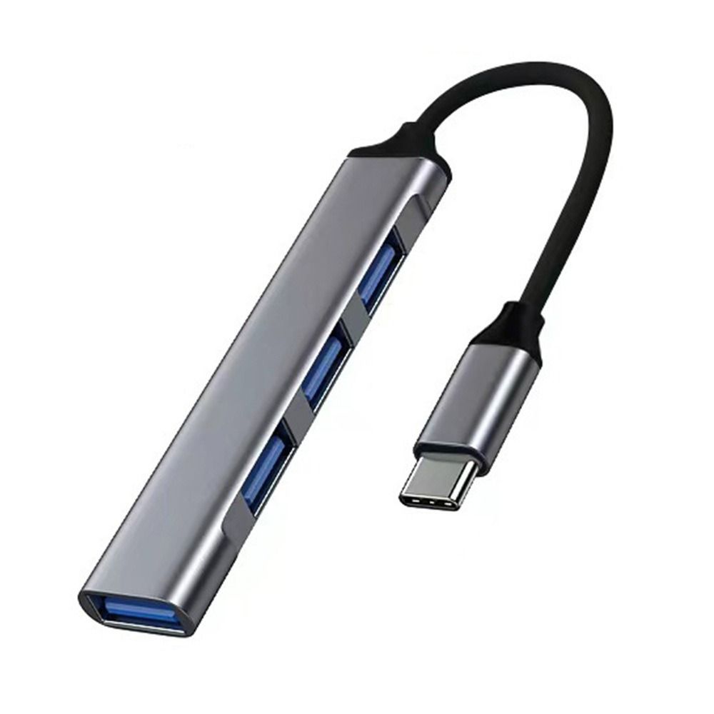 Aluminium Alloy USB-C HUB 4 IN 1 USB 3.0 Docking Station Universal Type-C Splitter  U Disk