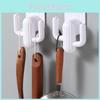White Plastic Cactus Double Hooks For Door Wall Mounting Modern Tools Decor