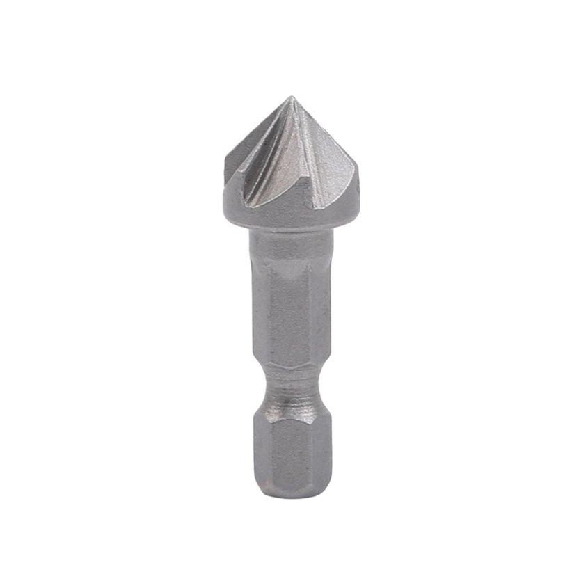 Chamfer Hex Shank Flute Countersink Drill Bit 90 Degree Cutting Tool Six Flute Chamfer