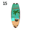 1PC Sea Surfboard Summer Beach Ocean Theme Decorative Wooden Printed Welcome Door Sign Home Board Vintage