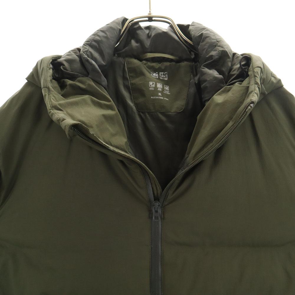 Uniqlo Бесшовная пуховая куртка XL хаки Мужская Б/У