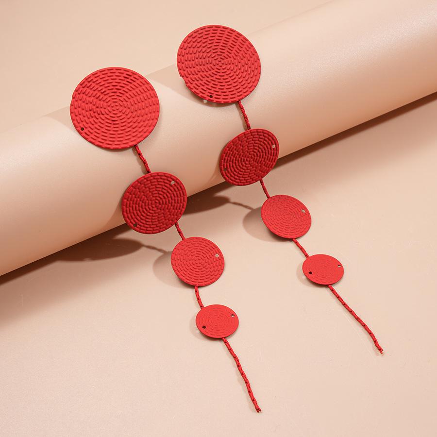 Роскошные серьги-кисточки с красными цветами: Стильные, Дорогие, Акцентные Серьги-Гвоздики для Женщин