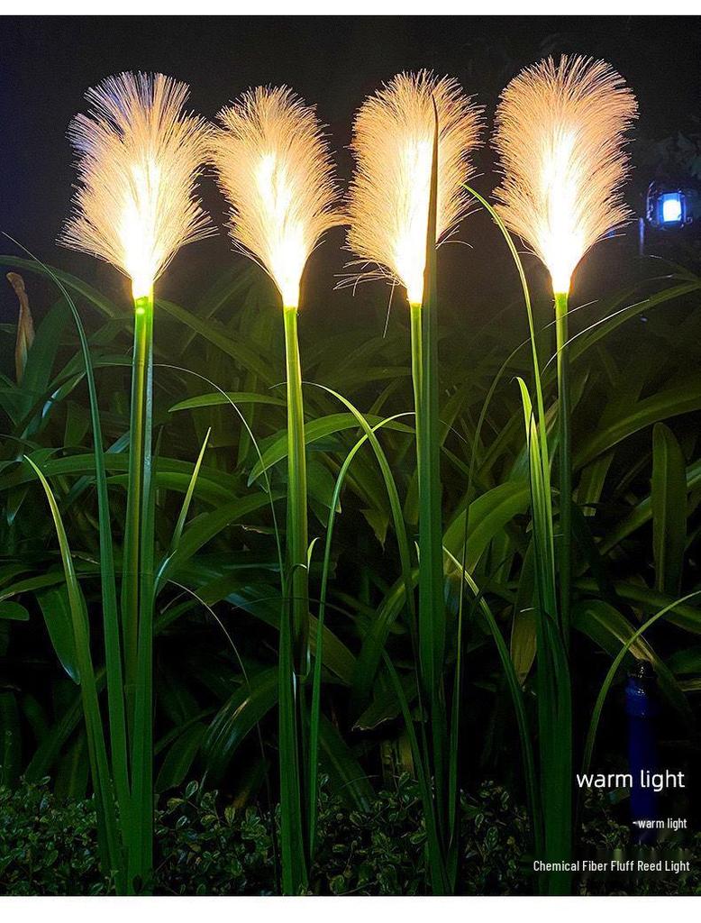 LED Solar Reed Garden Light for Outdoor Decor