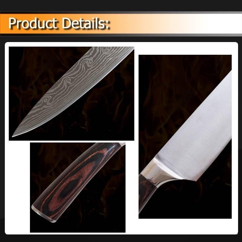 MYVIT TOP Kitchen Knives 8 Inch Damascus Steel Kitchen Knives Professional Japanese Damascus Chopping Knife Chef Knife
