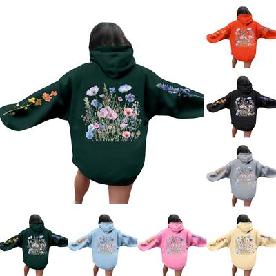 Женские толстовки оверсайз, пуловеры, толстовки, флисовые свитера с длинными рукавами и карманами, зимне-осенние наряды