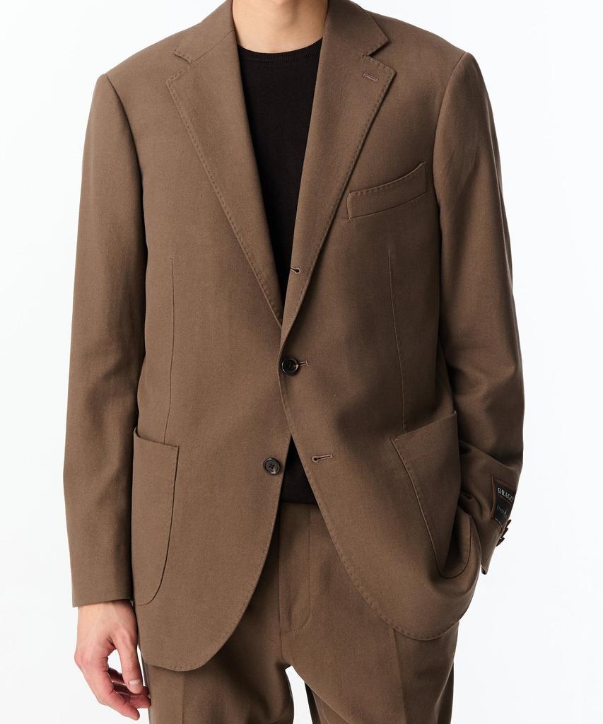 Man On The Boon [Drago] Stitch Detail Cotton Single Jacket_Brown 4714351011