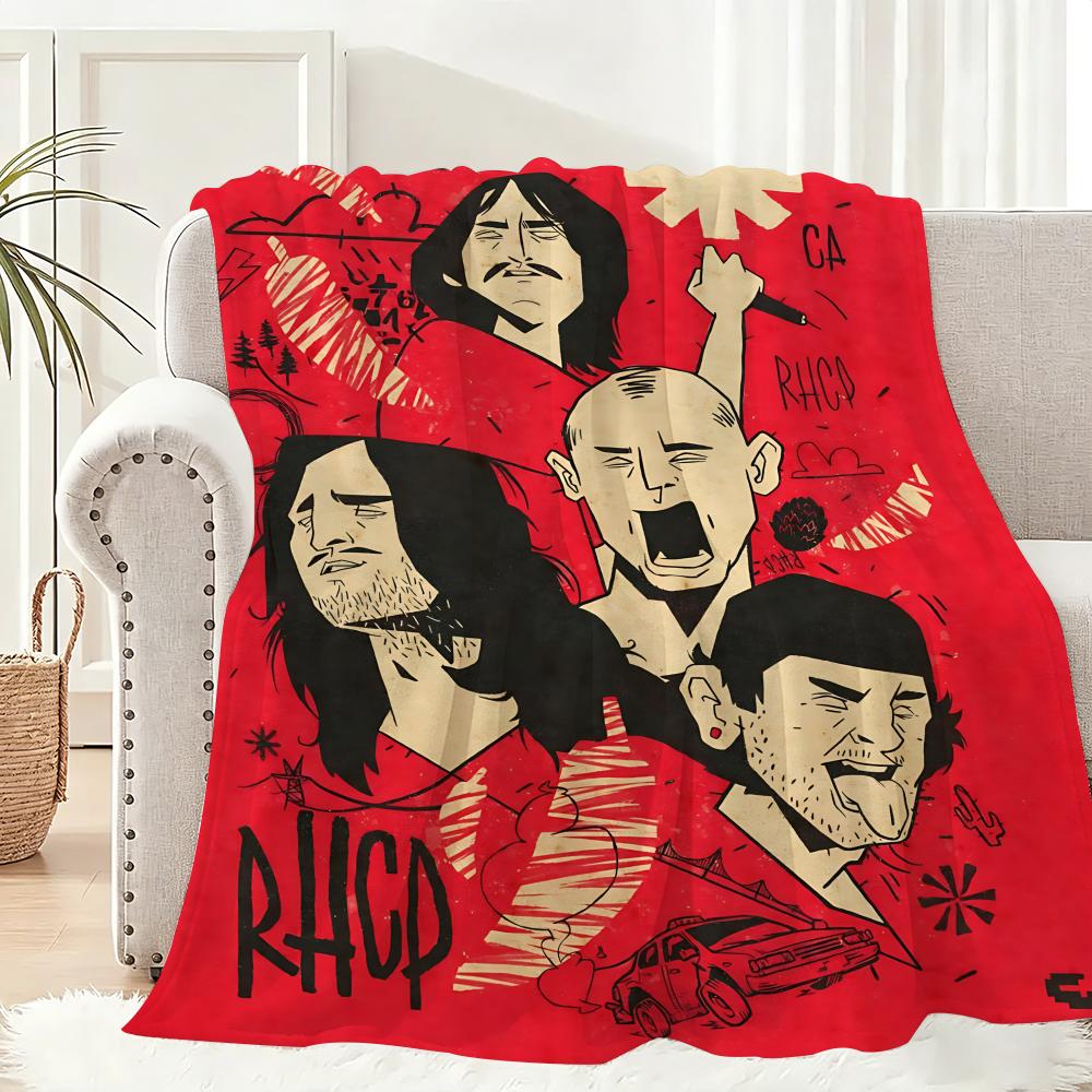 Плед Red Chili Peppers Легкий 240 г Фланелевый Мягкий Гипоаллергенный для Летнего Охлаждения
