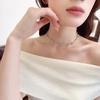 New Light Luxury Zircon Niche Sea Blue Star Necklace Dopamine Collarbone Chain High-end Neck Chain Fashion Accessories