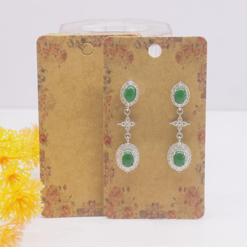 50pcs 5x9cm Earrings Cards Paperboard Jewelry Newest Arrived Popular Display Cardboard Hot Sale Fashion Design Delicate Cards