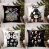 Подушка с принтом группы S-Slipknot Чехол для подушки Офисный Диван Стул в общежитии Спинка Короткий плюш Двусторонняя печать Домашний Чехол для подушки