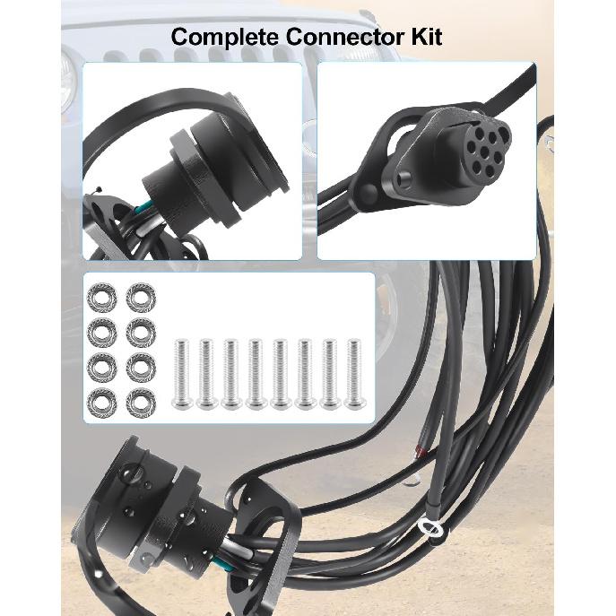 39886 Winch Remote Control Socket, 5 Pin 12V | Female Wiring Connector Harness, Compatible with Badland 5000 and 12000 Winches