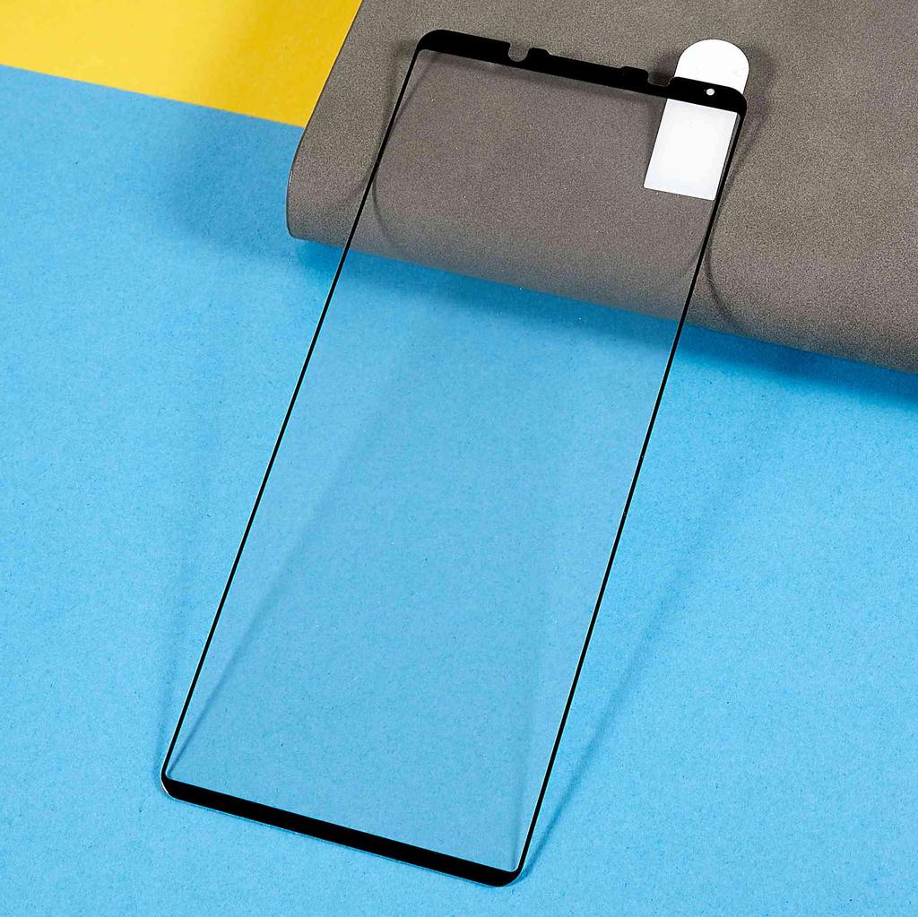 Защитная пленка для экрана для Sony Xperia 5 IV 5G, HD Полное покрытие Чувствительное касание Полный клей Шелкография Закаленное стекло