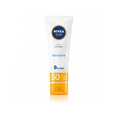 Солнцезащитный крем для чувствительной кожи лица Nivea Sun, 50 мл, 1 шт.