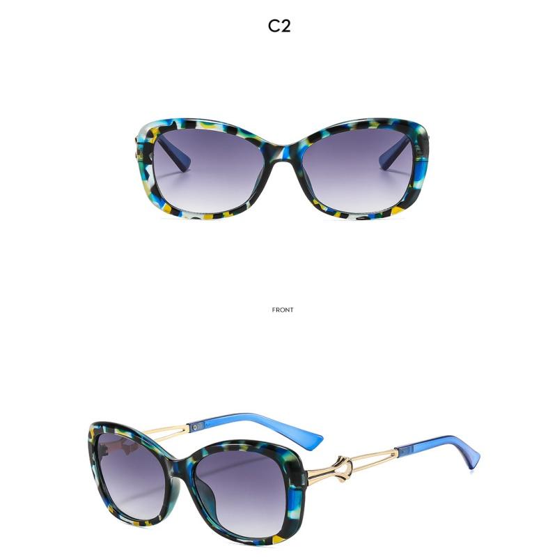 Women's sunglasses - unisex fashion cat-eye sunglasses with metal temples