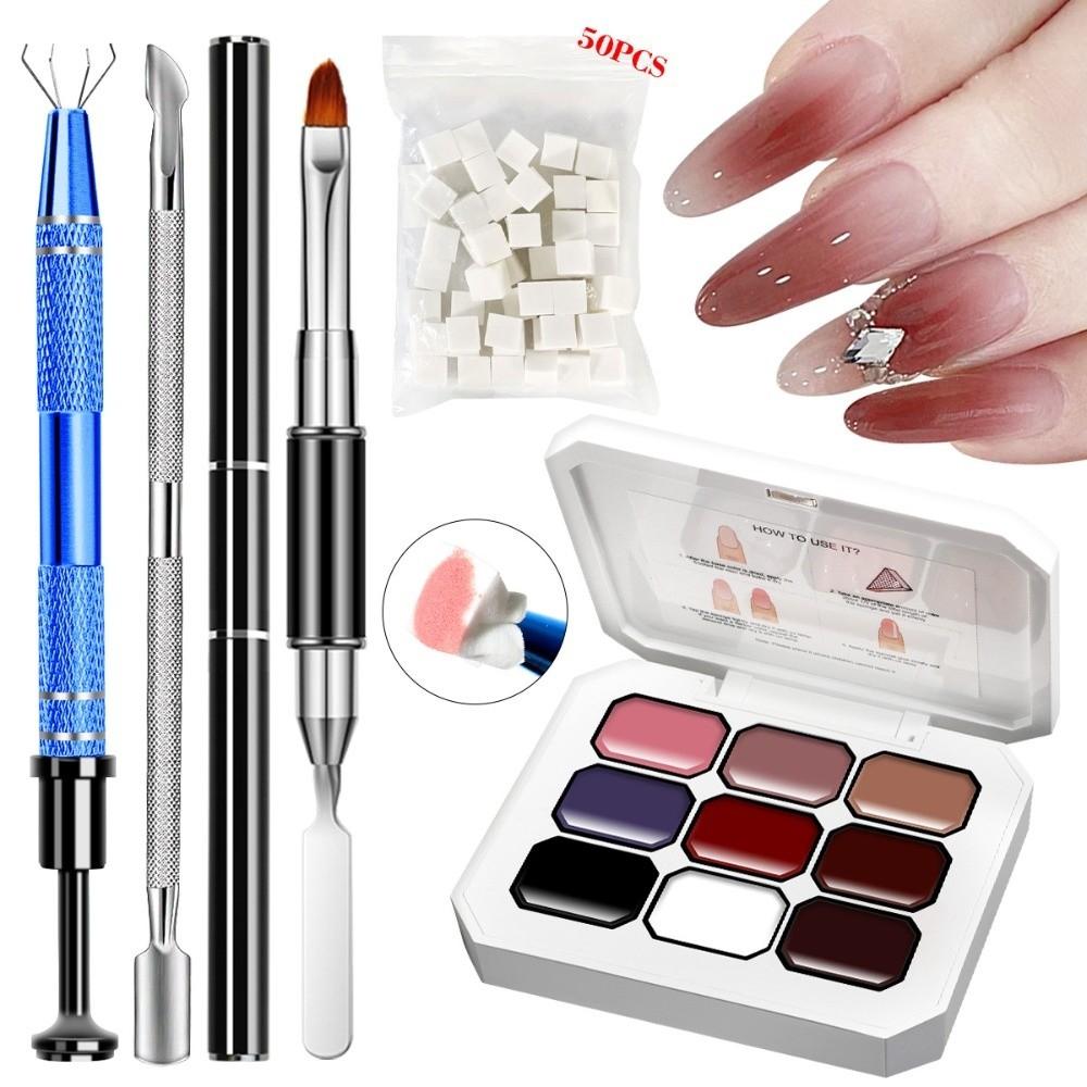 Highly Saturated Nail Art Sponge Gel 4/9/12 Color Pigment Gel for Nail DIY Nail Art