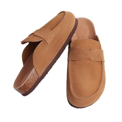 Модные летние женские шлепанцы Crestar на плоской подошве из пробки, классический бренд, пробковые сабо, уличные модные сабо, обувь, мягкие замшевые пляжные сандалии