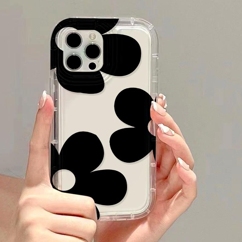 Oil Painting Flower Phone Case For iPhone 15 Pro Case iPhone 13 11 12 16 14 Pro Max X XR XS 7 8 16 Plus SE Shockproof Soft Cover