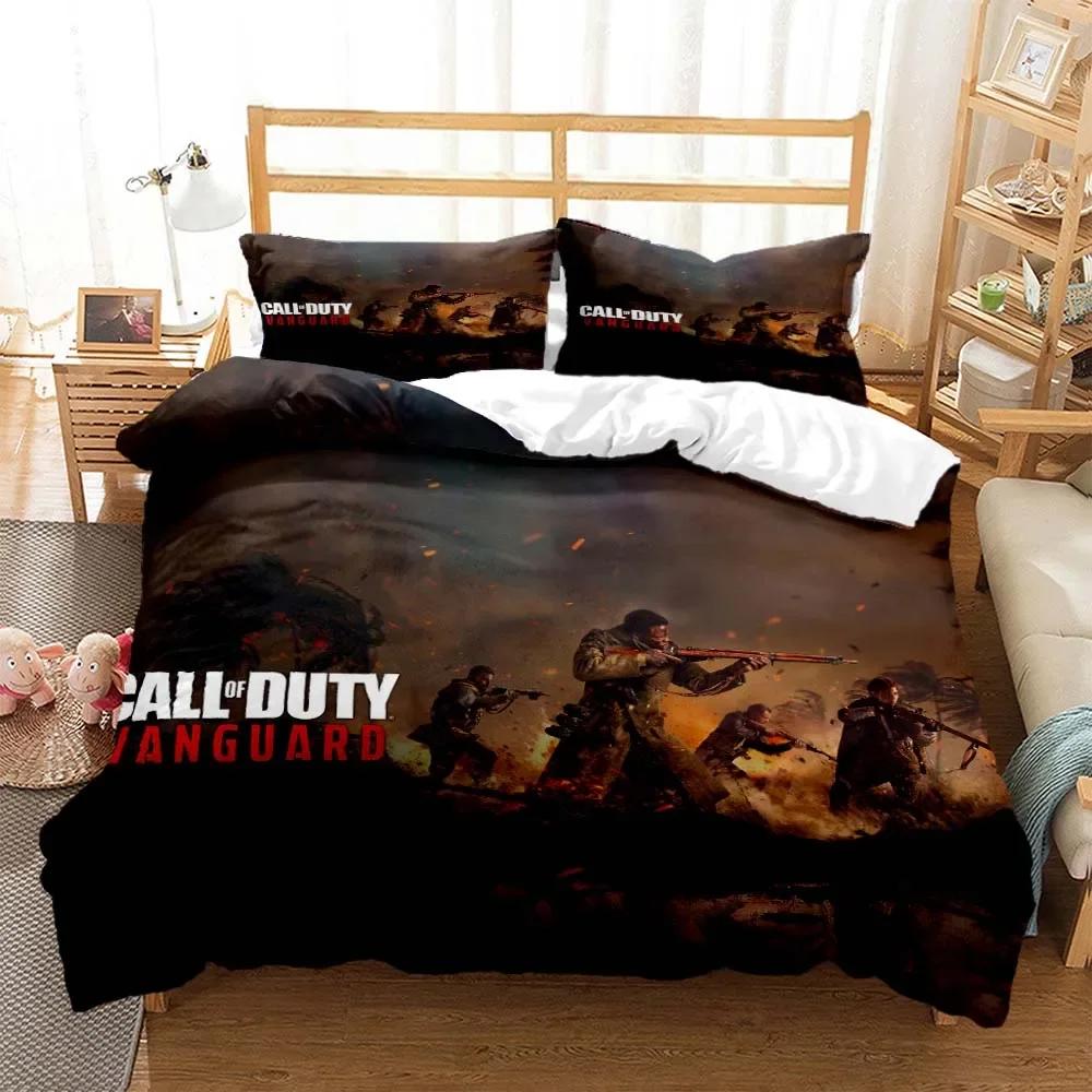 3D Игра Call of Duty Геймер Постельное белье с HD-принтом Комплект постельного белья размера «Квин» Индивидуальный комплект постельного белья размера «Кинг» Мягкий и удобный