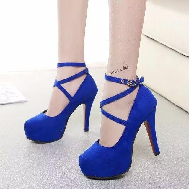 Fashion 2024Autumn Women's Pumps Round Toe Thin Heel Shoes for Women High Heel Shallow Shoes Outdoor Dress Ankle Strap Bukle Strap Shoes