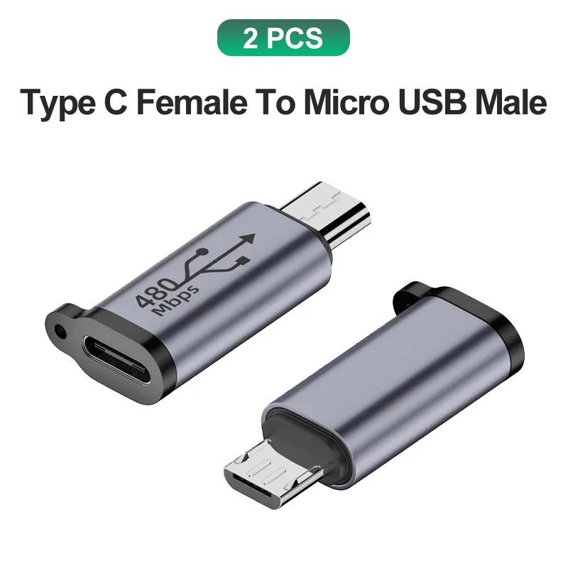USB C Adapter Type C To Micro To Mini USB Female Converters For iPhone 14 13 Xiaomi Samsung For Lightning Male Charger Adapter