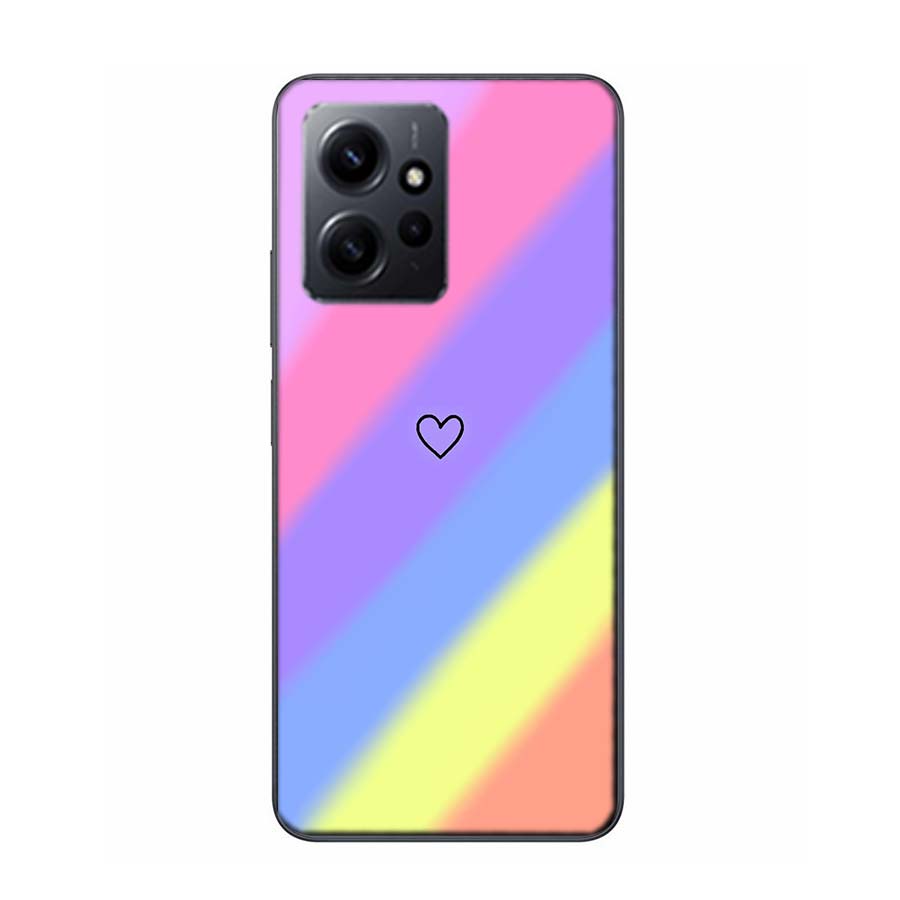 Rainbow Gradient Love Phone Case For Redmi Note 14 15 Pro 5G 13 12 Pro Plus 11 11T 11E 11S 10 Pro 10S 9 9S Cover Cell Clear TPU