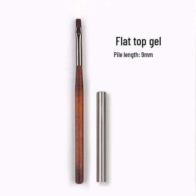 Набор кистей для нейл-арта из сандалового дерева: Круглые и плоские гелевые кисти, лайнеры, инструменты для градиента, кружева и точечной росписи