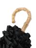 De Light Blocking UV Frilled Folding Black [Maison Fleur] Umbrella, Parasol, & CUT, Umbrella, Women's