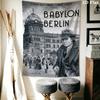 Babylon Berlin Wall Tapestry Aesthetic Wall Hanging Printed Fabric Blanket Decorative Tapestries for Bedroom Living Room Home Decor