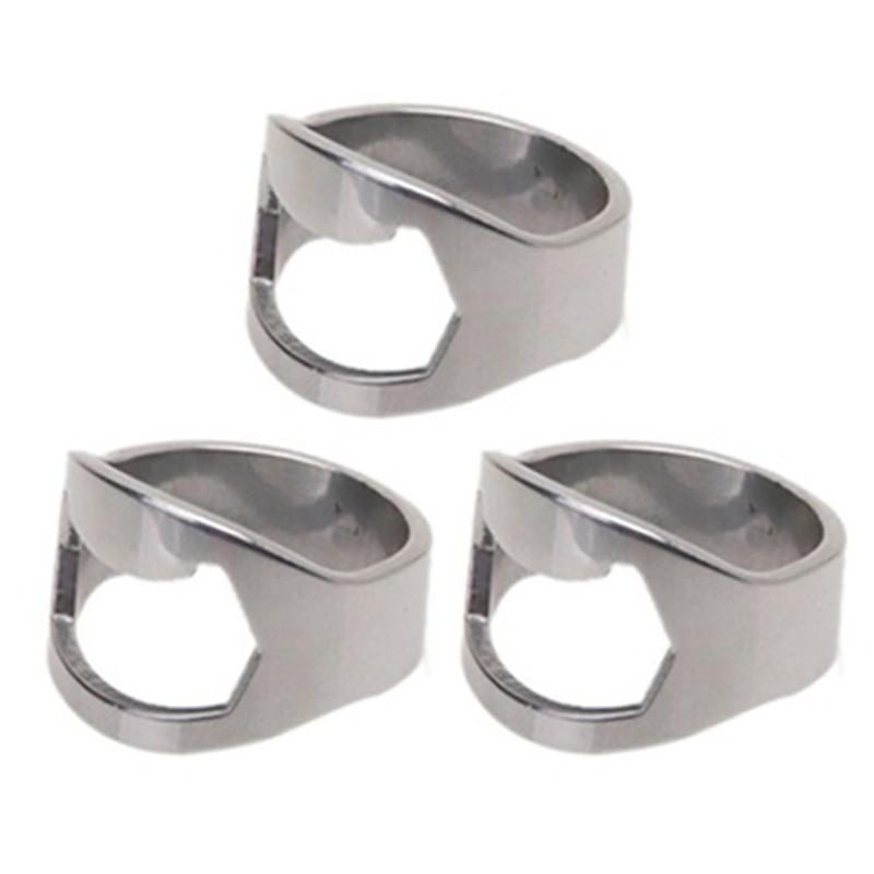 3 шт., креативное универсальное кольцо на палец, открывалка для бутылок, инструменты для бара, пива, предметы первой необходимости