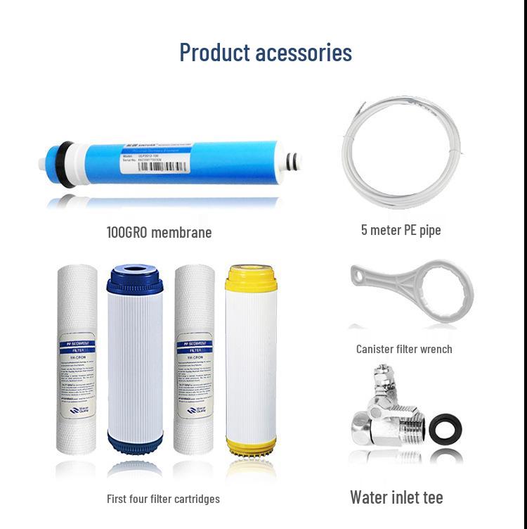 Wall-Mounted 4-Stage RO Reverse Osmosis Water Purifier with Heating for Direct Drinking