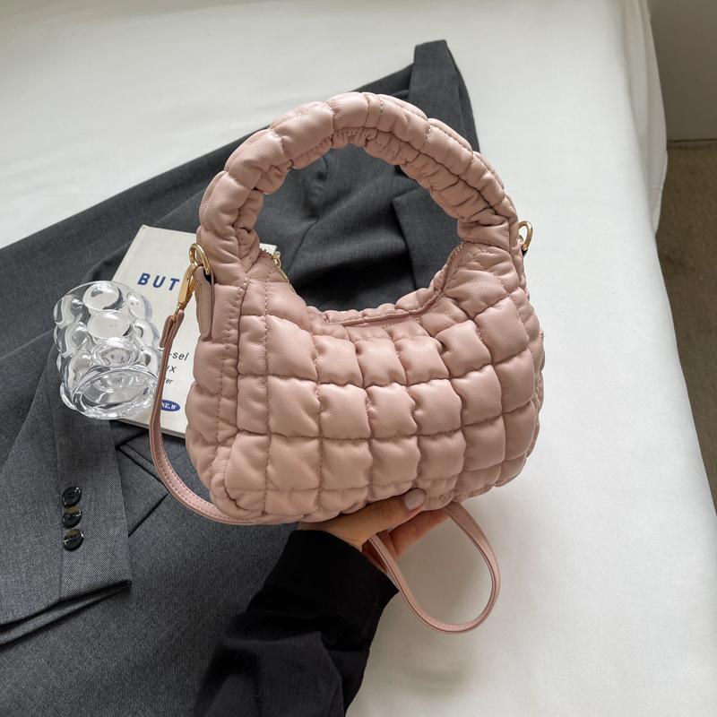 Дизайнерские брендовые сумки для женщин, роскошные сумки через плечо, женские сумки, зимние сумки-тоут из кожи с пуховой подкладкой