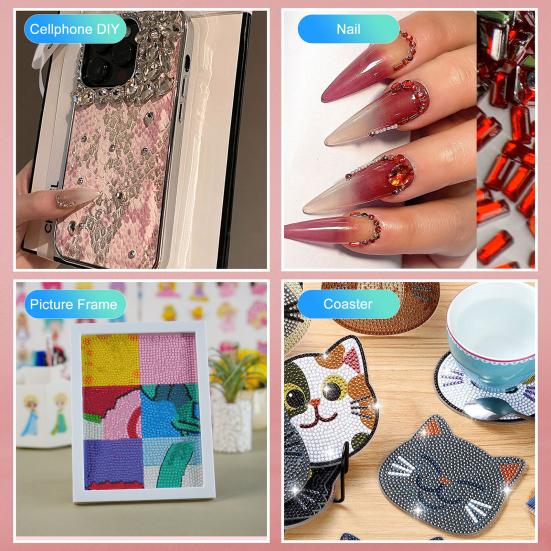 Электрическая ручка для алмазной мозаики Вакуумный инструмент для выкладки алмазов USB-перезаряжаемая Не требует воска Ручка для алмазной мозаики для начинающих взрослых