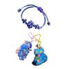 Korean Blue Tiger Derpy Keyring Set, Knot Bracelet (3 Options)