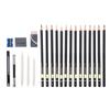 29pcs Drawing Sketch Set Charcoal Pencil with Eraser Art Craft Painting Sketching Kit