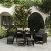 Day and Night - Day and Night Garden Dining Set 9 Pieces and Black Synthetic Rattan Cushions
