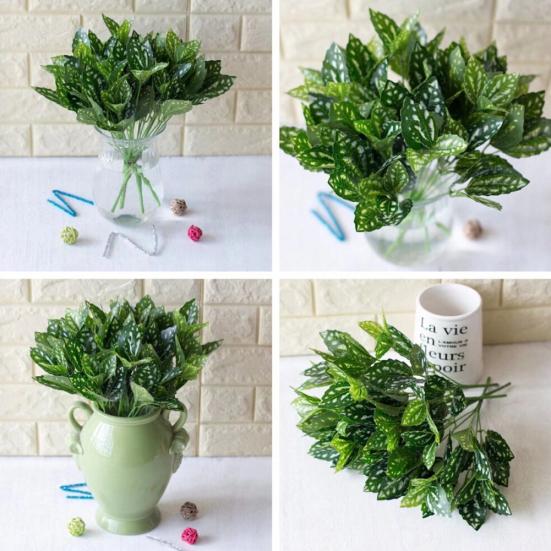 1 букет искусственная трава пластиковые растения комната офис дом сад бонсай декор