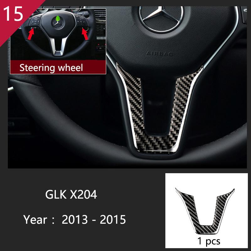 Углеродное волокно для Mercedes Benz GLK X204, внутренняя панель переключения передач, AC CD, панель, дверной подлокотник, отделка, наклейка на автомобиль
