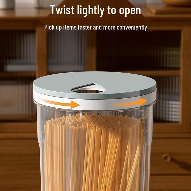 Food Grade Large Capacity Noodle Storage Box with Freshness Seal for Whole Grain Spaghetti