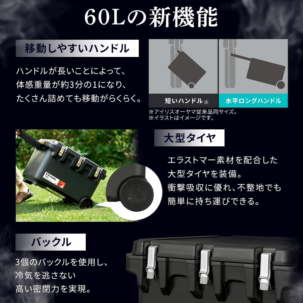 Iris Ohyama вакуумный термобокс с изоляцией, угольно-серый, VITC-60